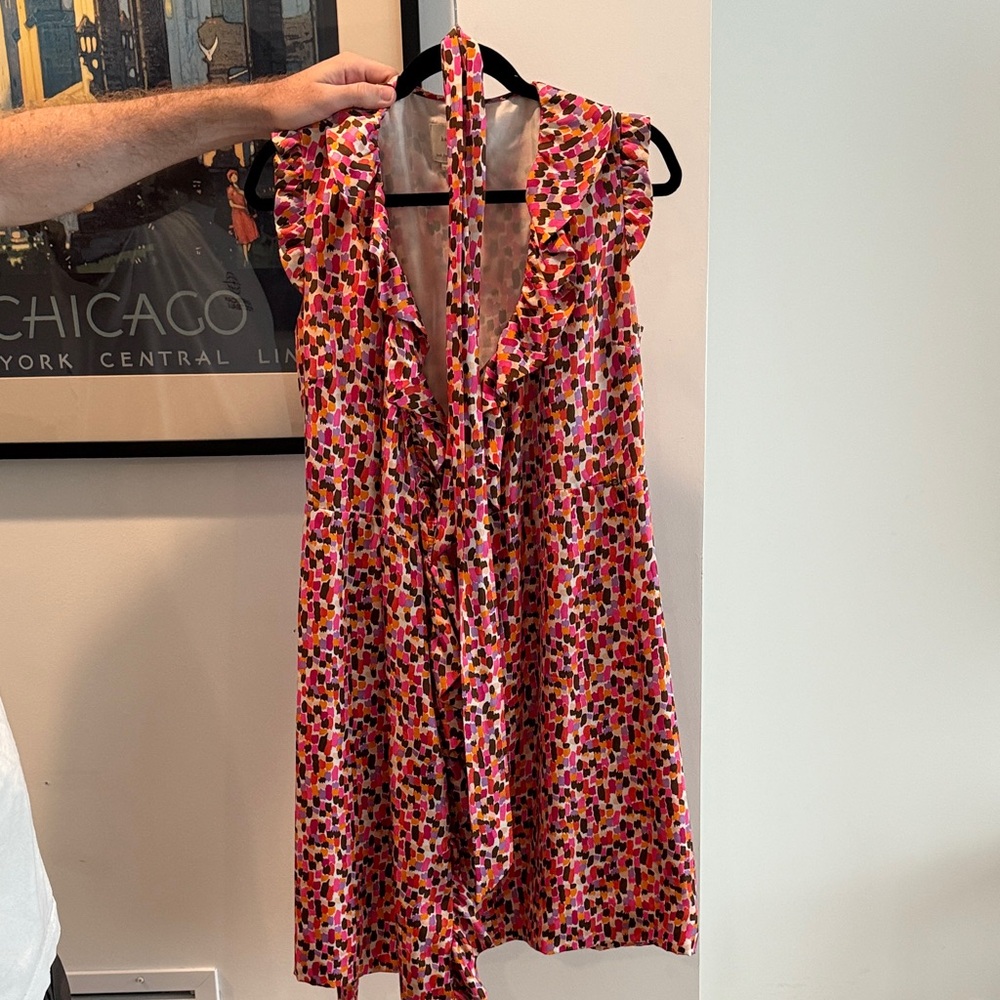 Kate Spade Pink and Black Patterned Mini Dress